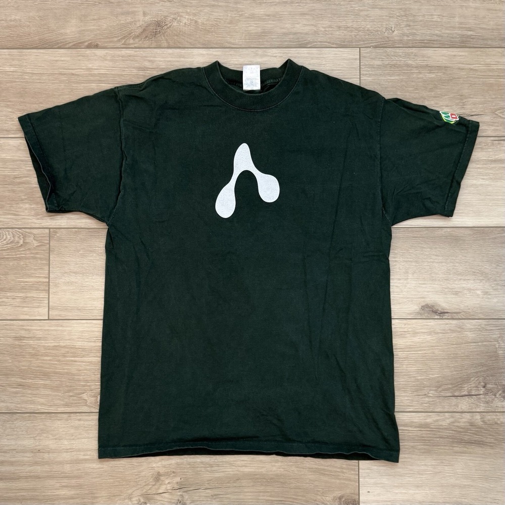 Vintage Y2K Mountain Dew x AMP Green Pullover T-Shirt Adult Size XL 2000s VTG